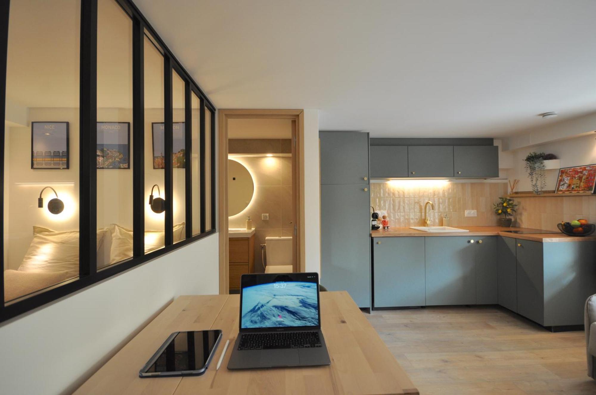 Monaco # Menton - 4 Persons - Hypercenter - Private Parking - Full Renovated - Clim - Fast Wifi - Beach And Sun Екстер'єр фото